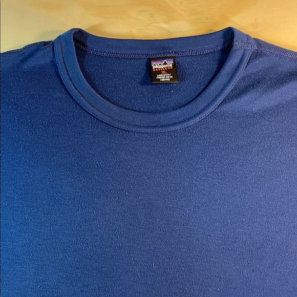 Patagonia Men's Classic Blue Long Sleeve Tee Sz XL - Picture 1 of 7